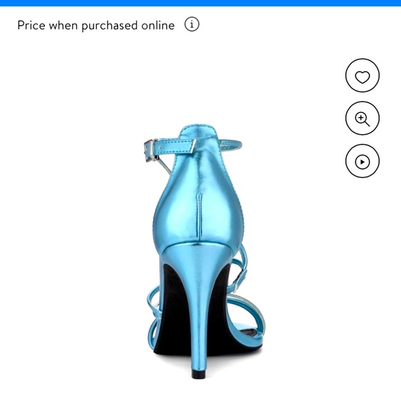 blue stilettos size 7 - Picture 4 of 8